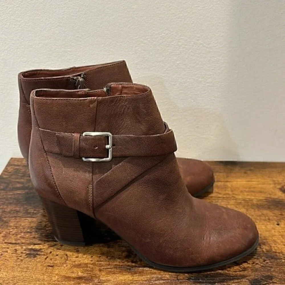 Cole Haan Grand Os hinckley ankle booties brown women 6.5